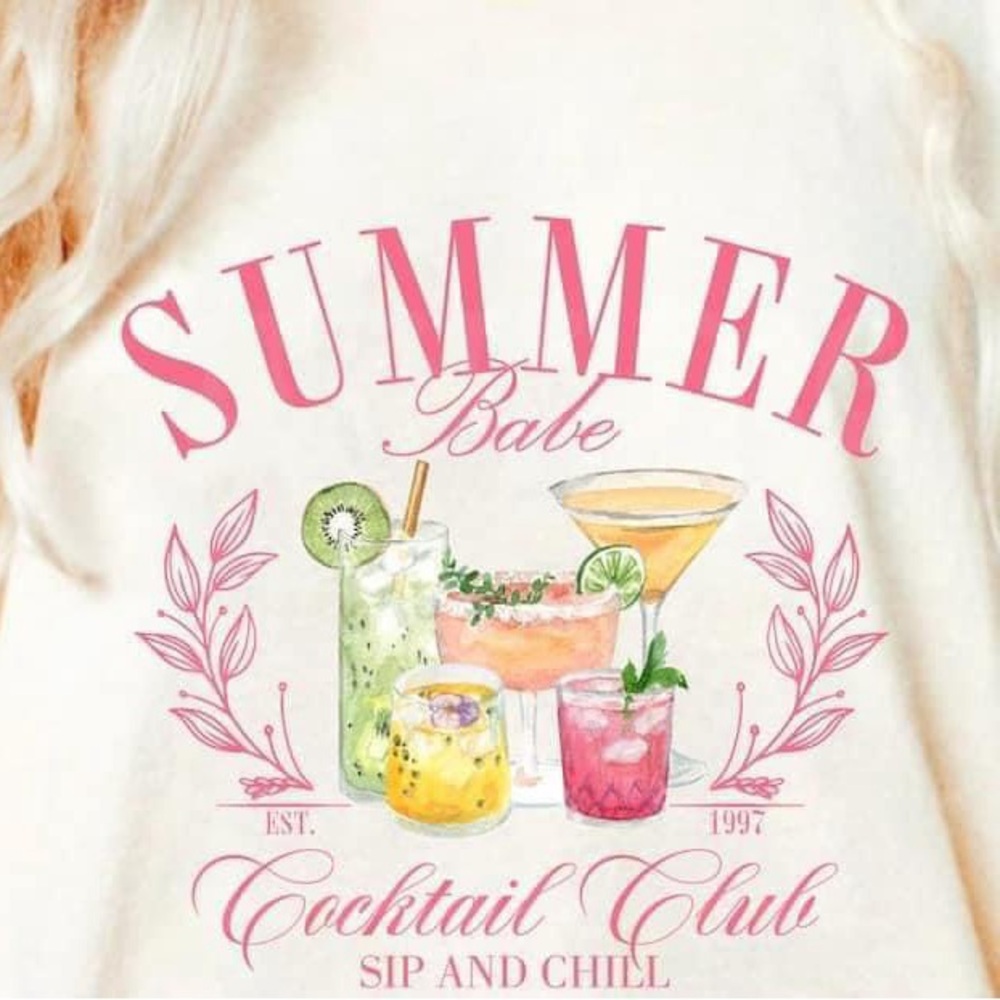 Summer babe cocktail club shirt